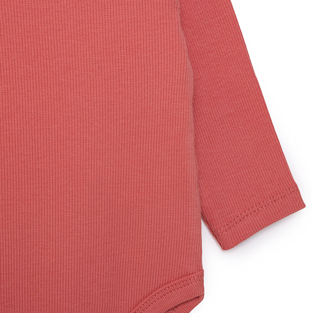 Kız Bebek 2li Uzun Kol Body Ribana Çıtçıtlı Yaka Uzun Kol