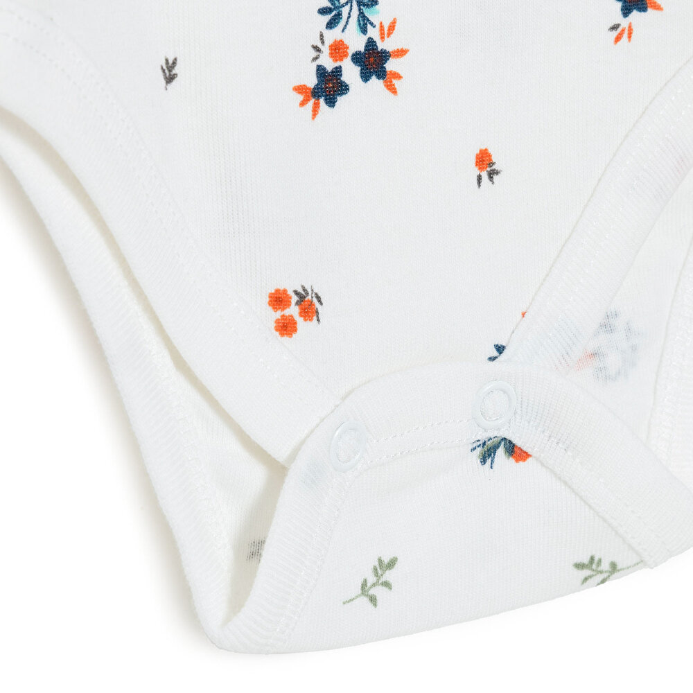 Kız Bebek Uzun Kol Body Ribana Çıtçıtlı Yaka Uzun Kol