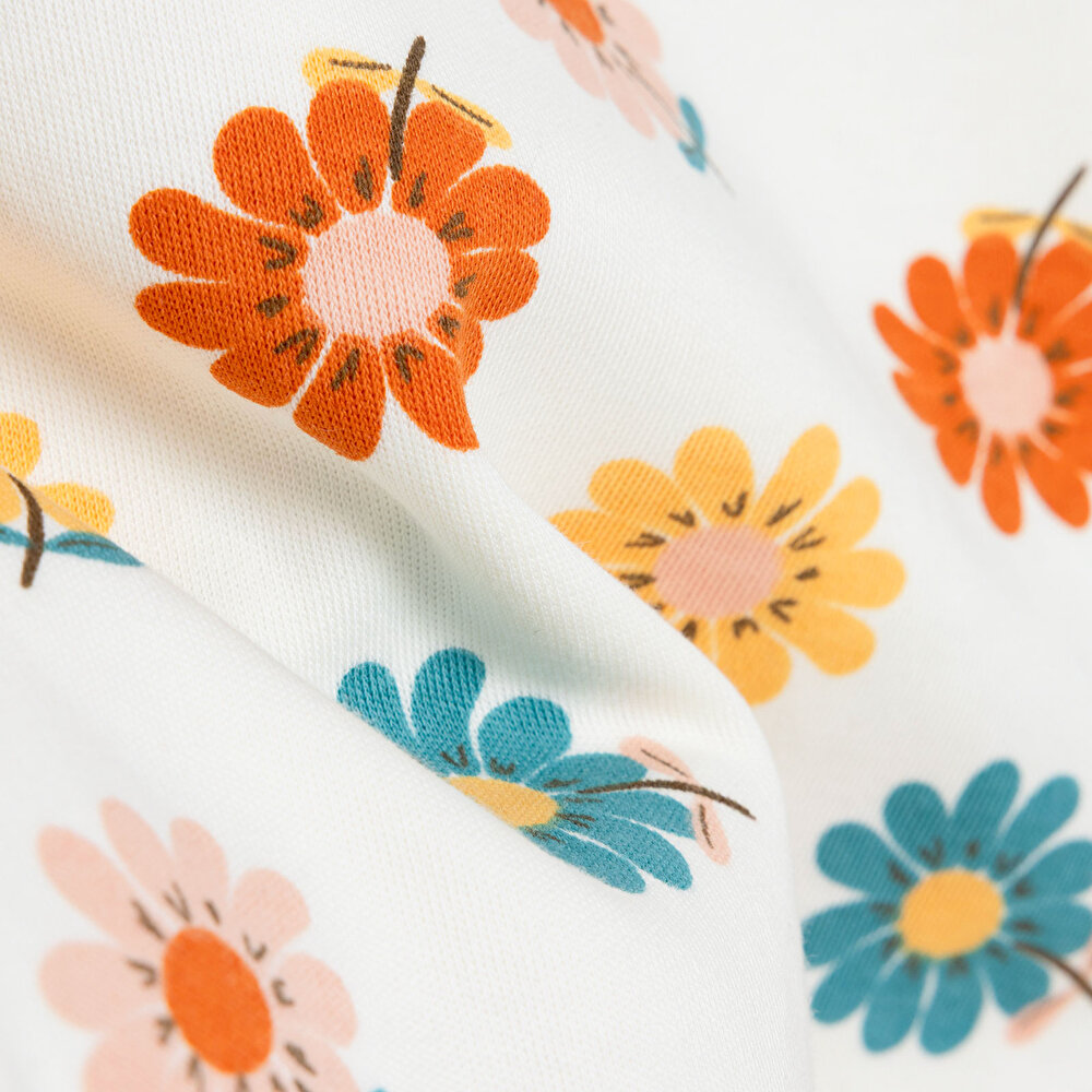 Kız Bebek 2li Uzun Kol Body İnterlok Çıtçıtlı Yaka Uzun Kol