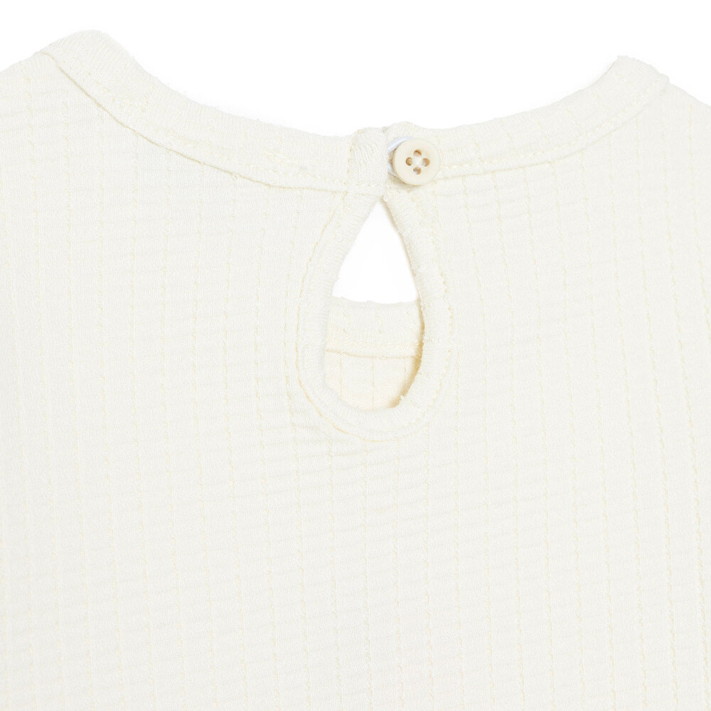 Kız Bebek Uzun Kol Body Jakar Örme Bisiklet Yaka Uzun Kol