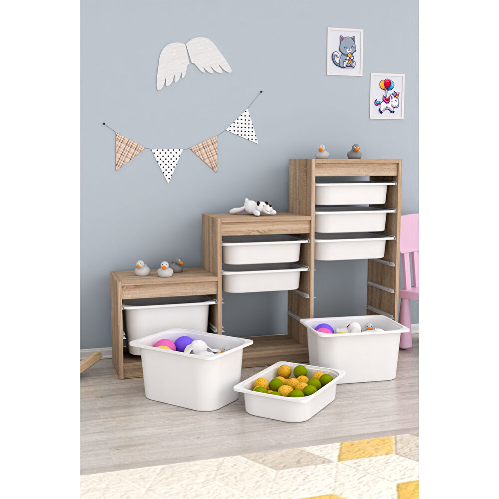 Swiss 9 Sepetli Çok Amaçlı Oyuncak Dolabı