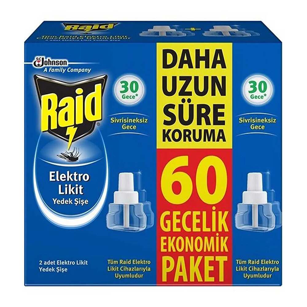 Elektro Likit Sivrisineksiz Etkin Koruma 60 Gece Yedek Şişe