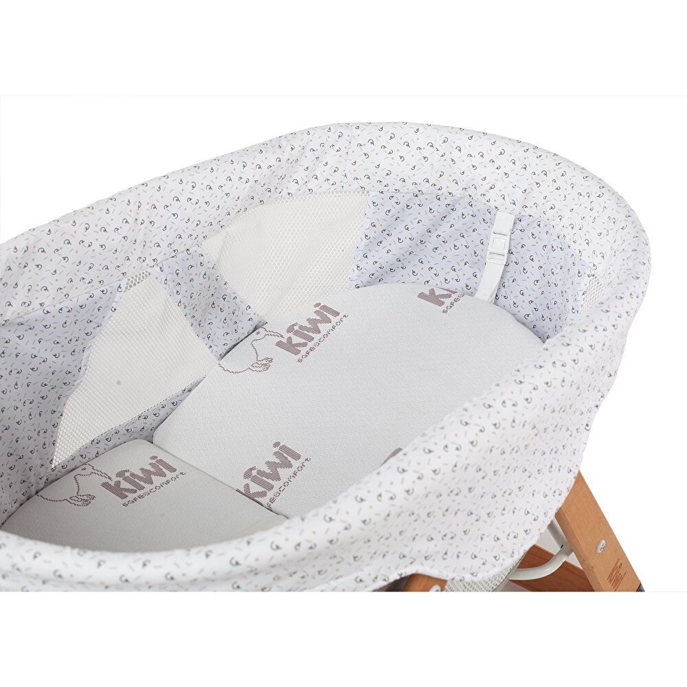 Seeper Doğal Ahşap Sallanabilen Katlanır Beşik