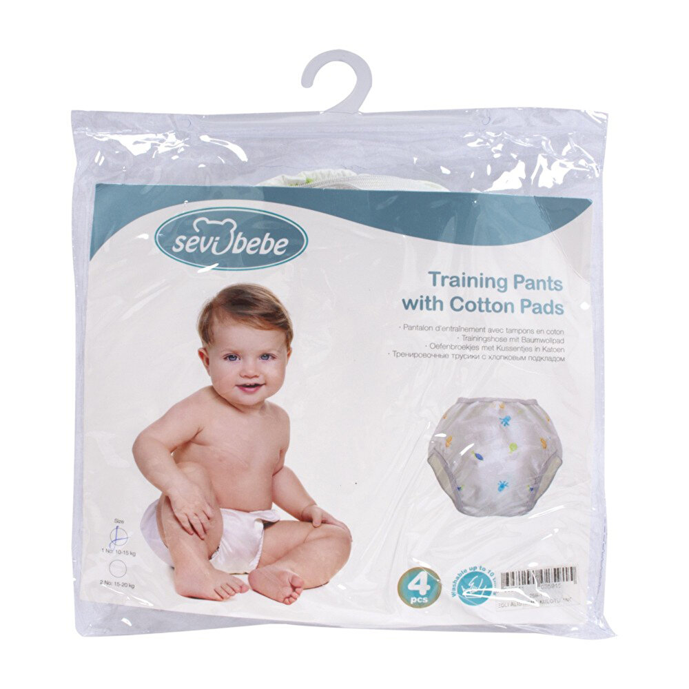 Pamuk Pedli Bebek Alıştırma Külodu 4lü 10-15 kg