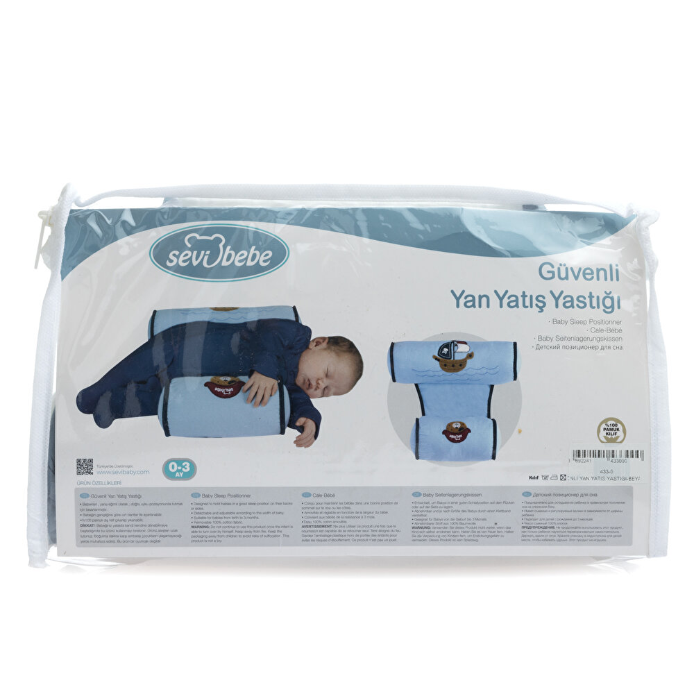 Nakışlı Bebek Güvenli Uyku Yan Yatış Yastığı
