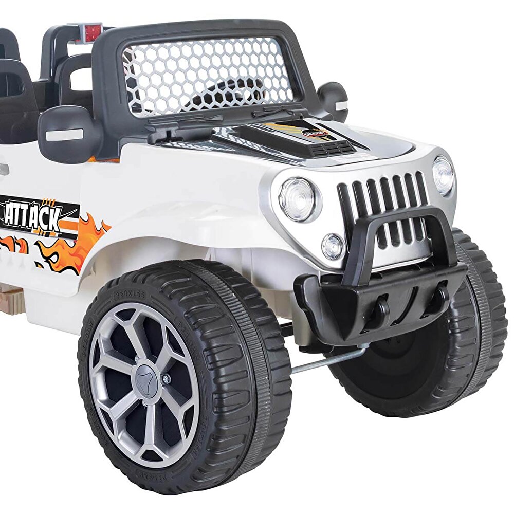Pilsan Attack  12 V Akülü Araba Uzaktan Kumandalı 4*2 Beyaz