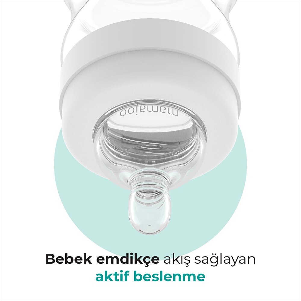 Silver Orta Akış PP Biberon 250 ml