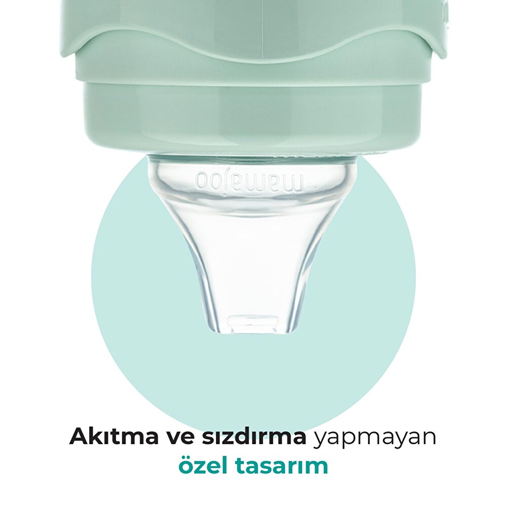 Yumuşak Uçlu Kulplu Antikolik Alıştırma Bardağı 6+ Ay 160 ml Yeşil