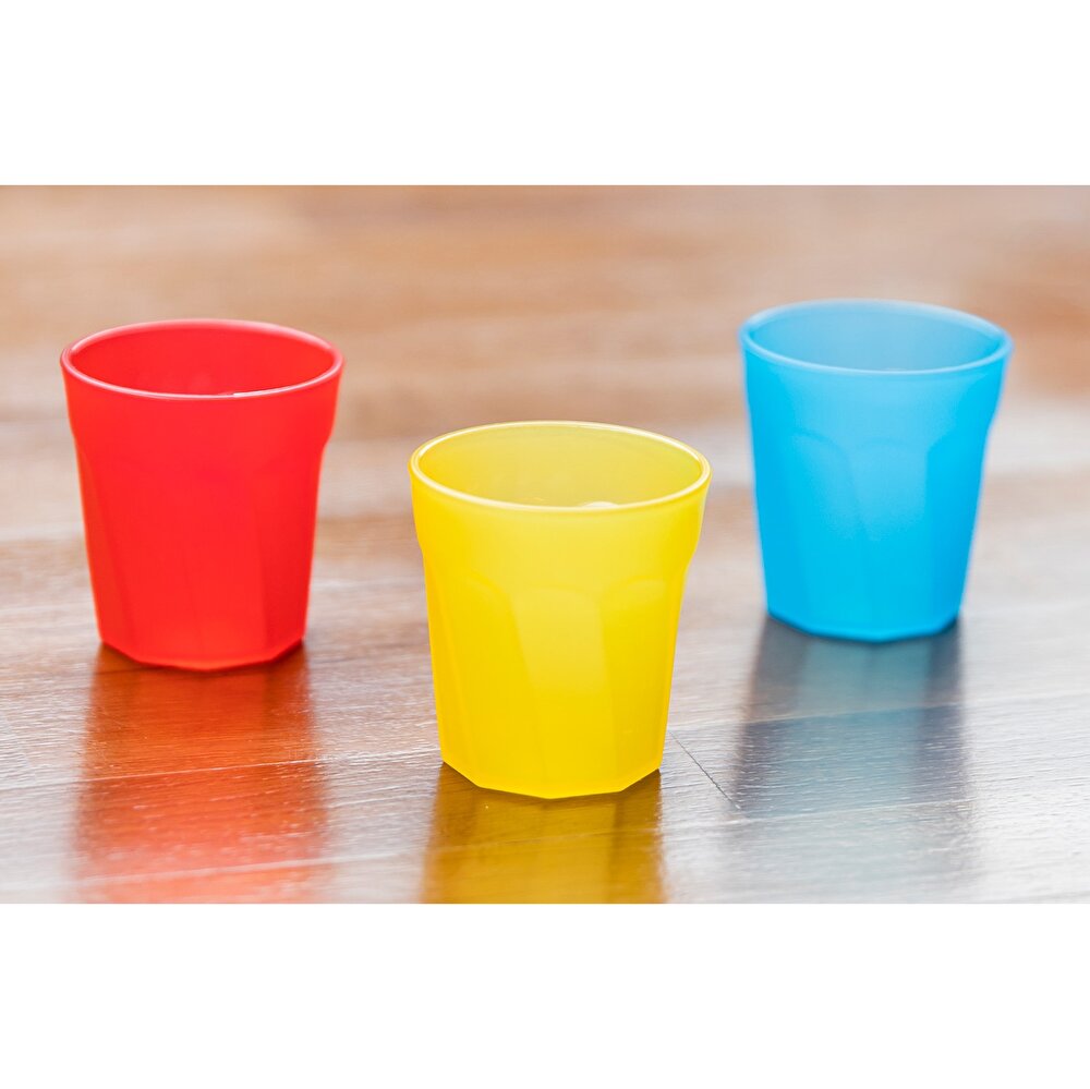 3lü Renkli Mini Bebek Bardak Seti 6+ Ay