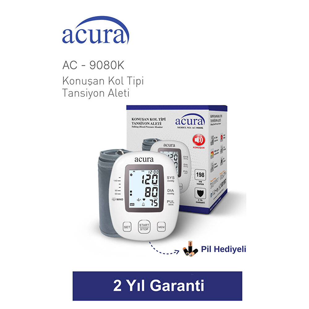 AC-9080K Konuşan Kol Tipi Tansiyon Aleti