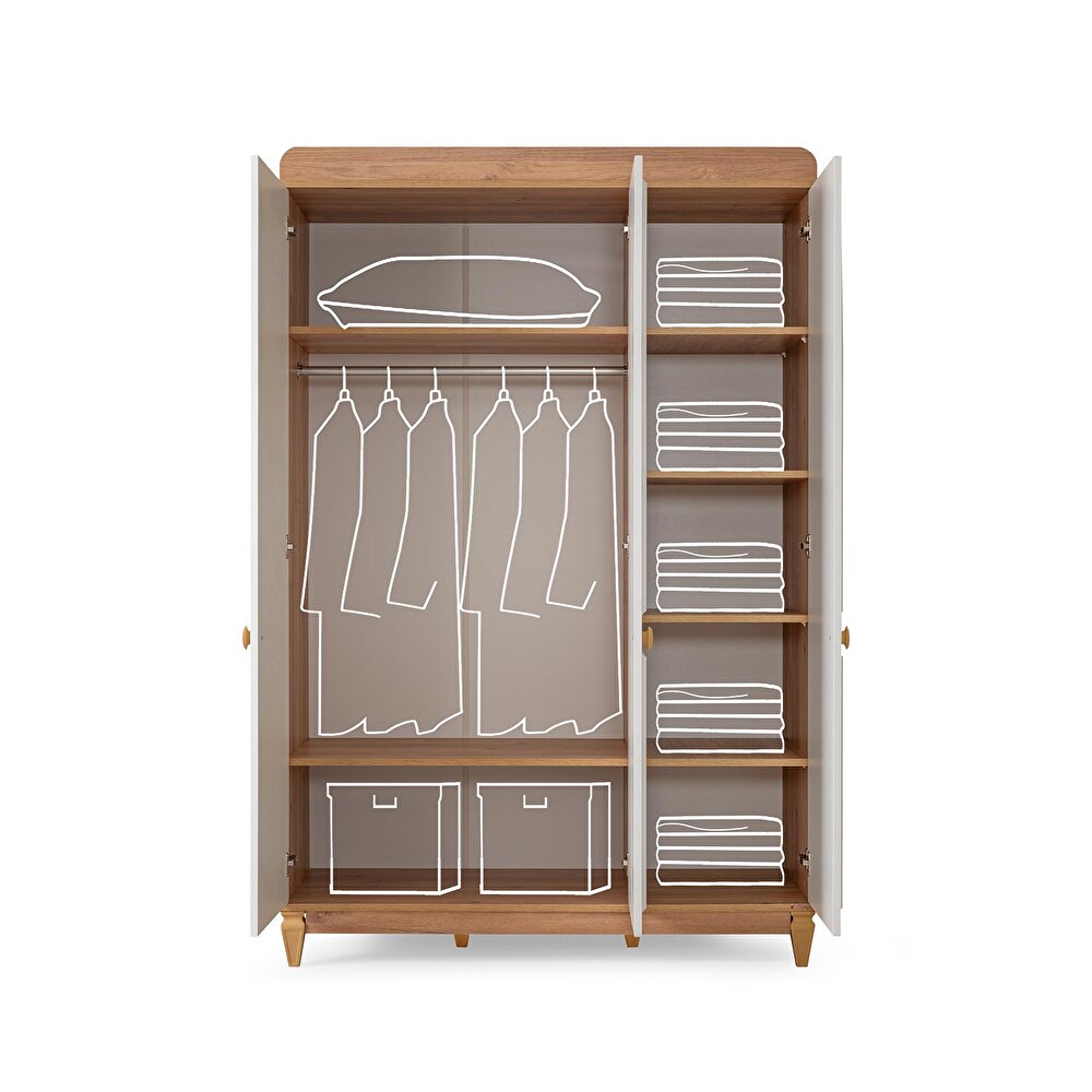 Happy 3 Kapılı Dolap