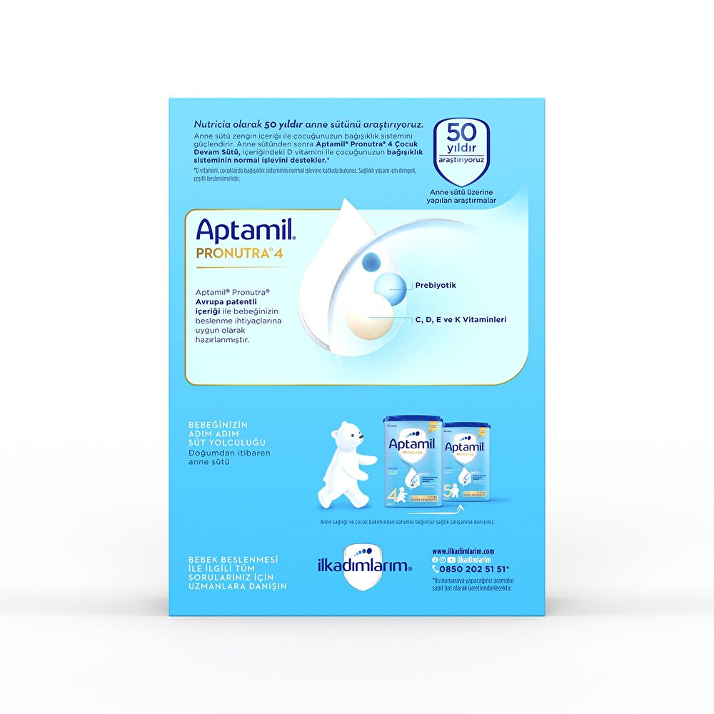 4 Pronutra Çocuk Devam Sütü 600 gr.