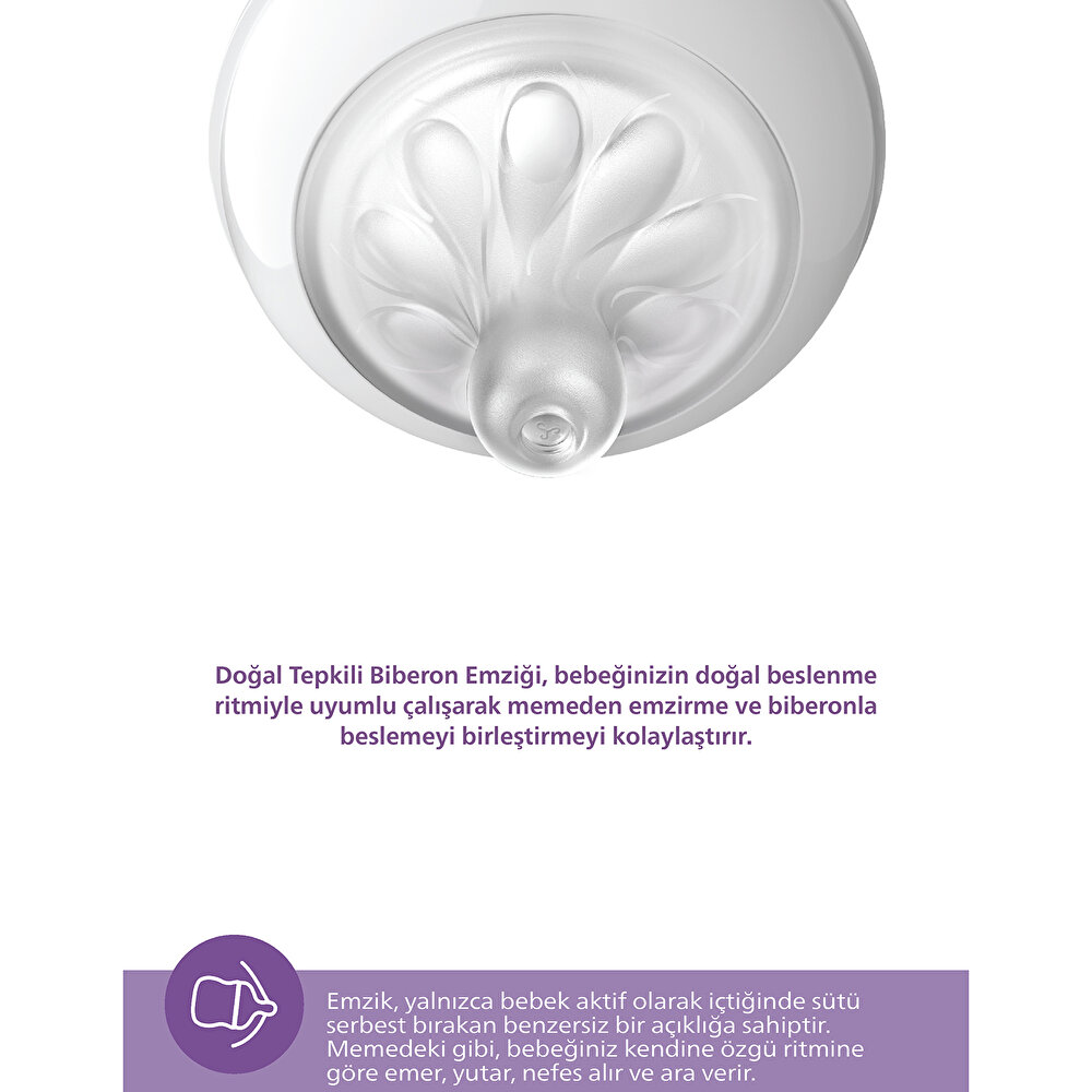 Natural Response PP 2'li Biberon Seti 1+ Ay 260 ml