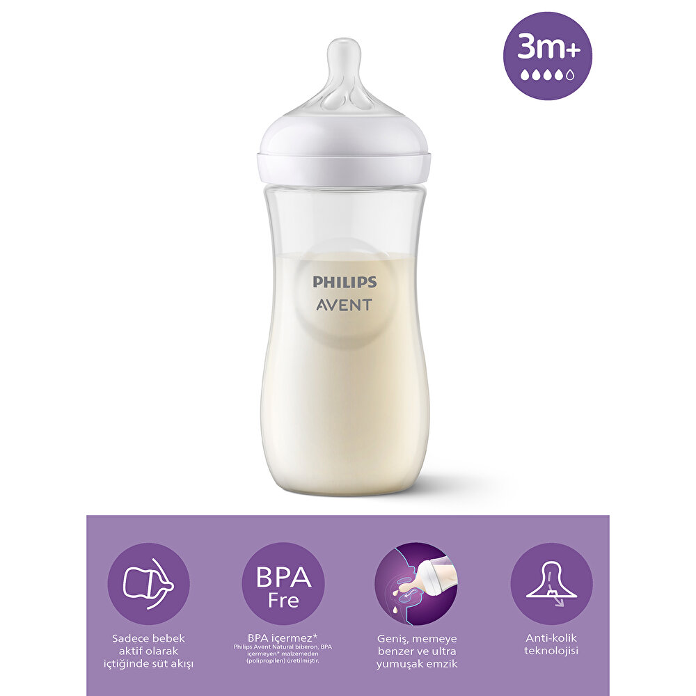 Natural Response PP Biberon 3+ Ay 330 ml