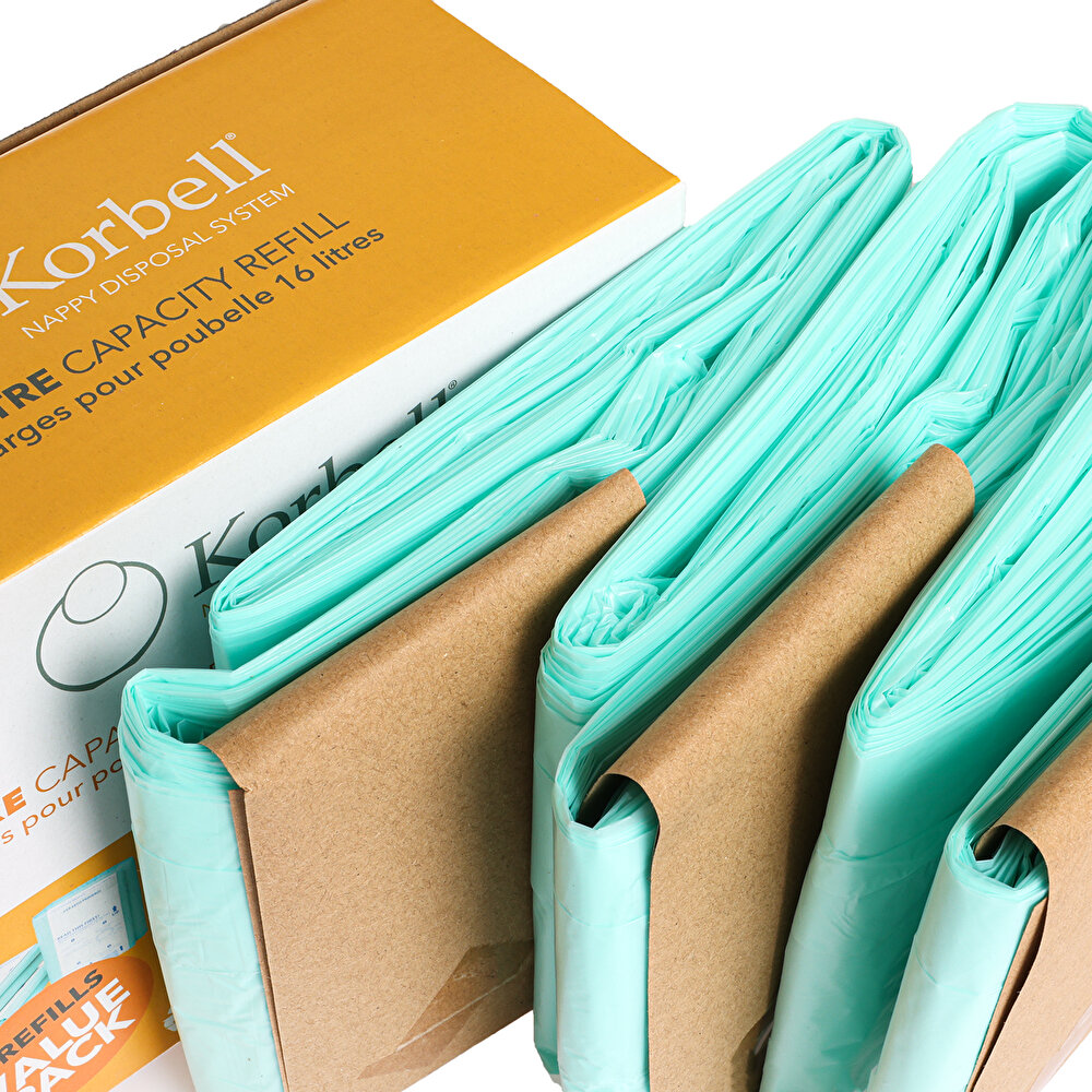 3 X 495 Adet Kirli Bebek Bezi Kapasiteli Çöp Poşeti