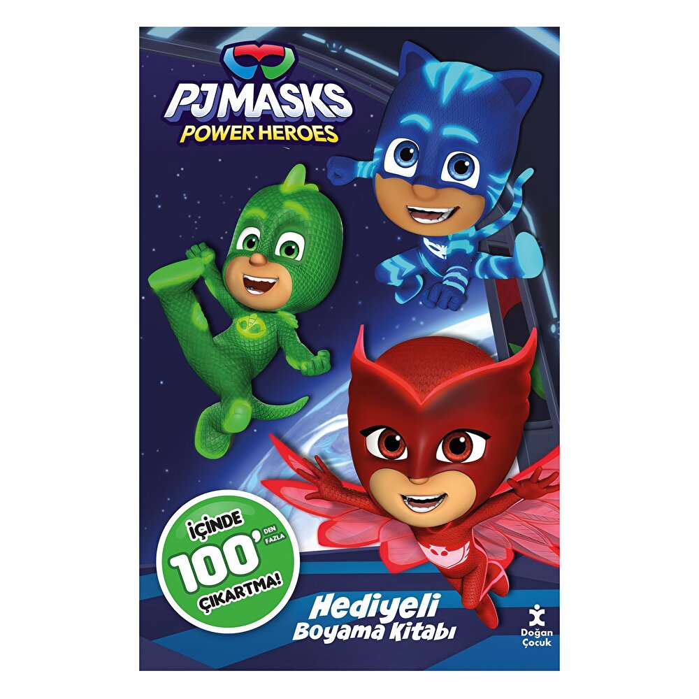 Pjmasks 100+ Çıkartma Hediyeli Boyama Kitabı