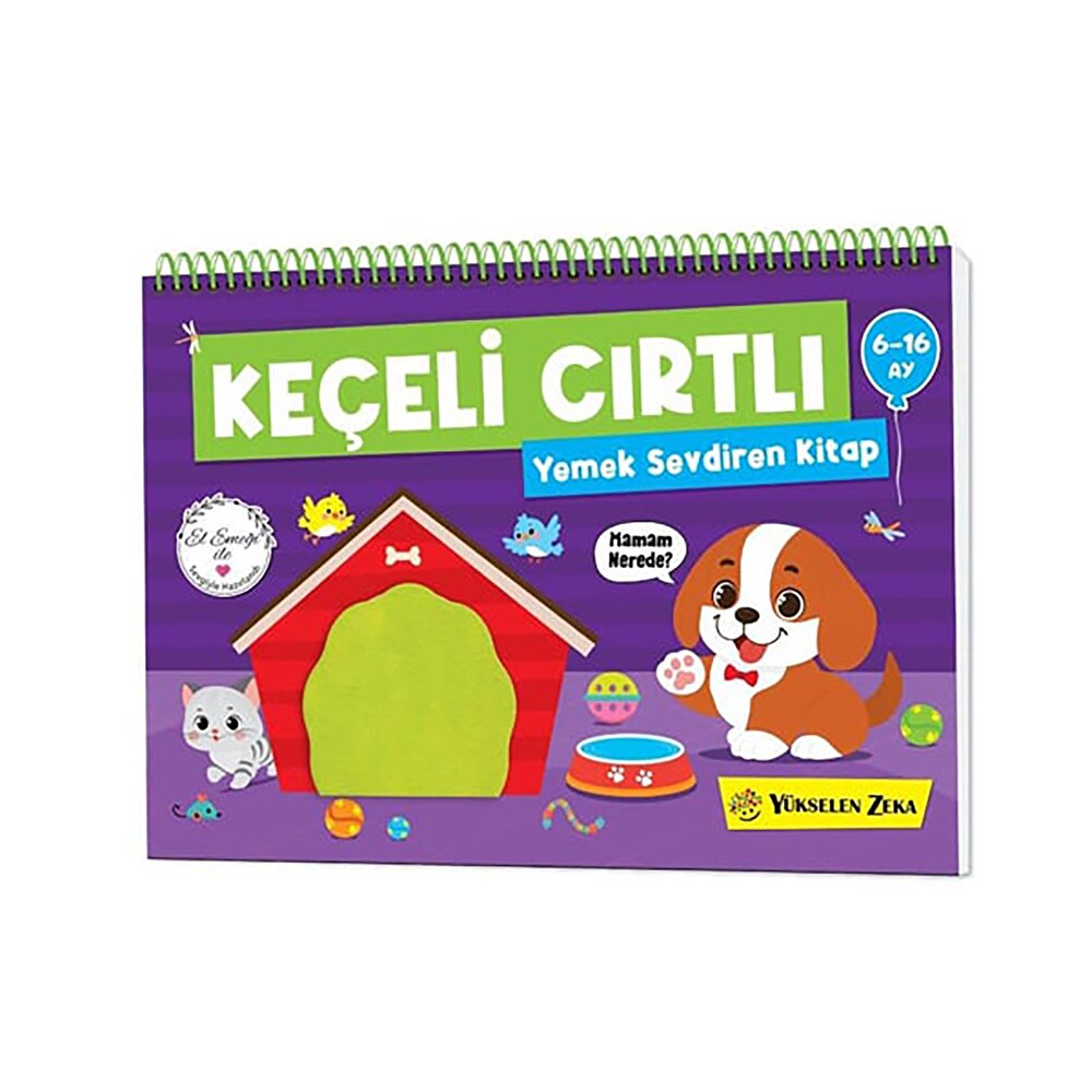 6-16 Ay İlk Cırt Cırtlı Keçeli Etkinlik Kitabım - İlk Oyun Kitabım