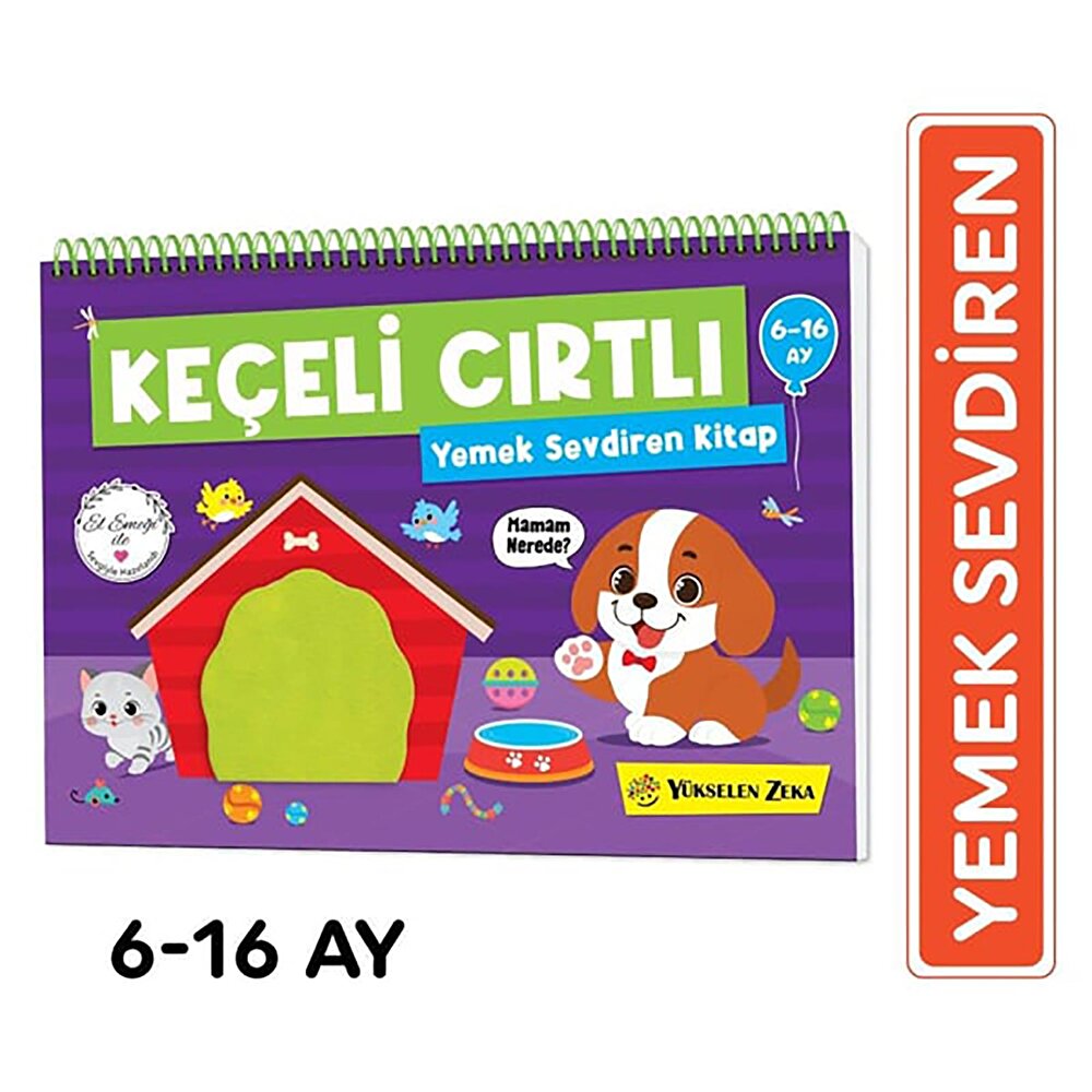 6-16 Ay İlk Cırt Cırtlı Keçeli Etkinlik Kitabım - İlk Oyun Kitabım