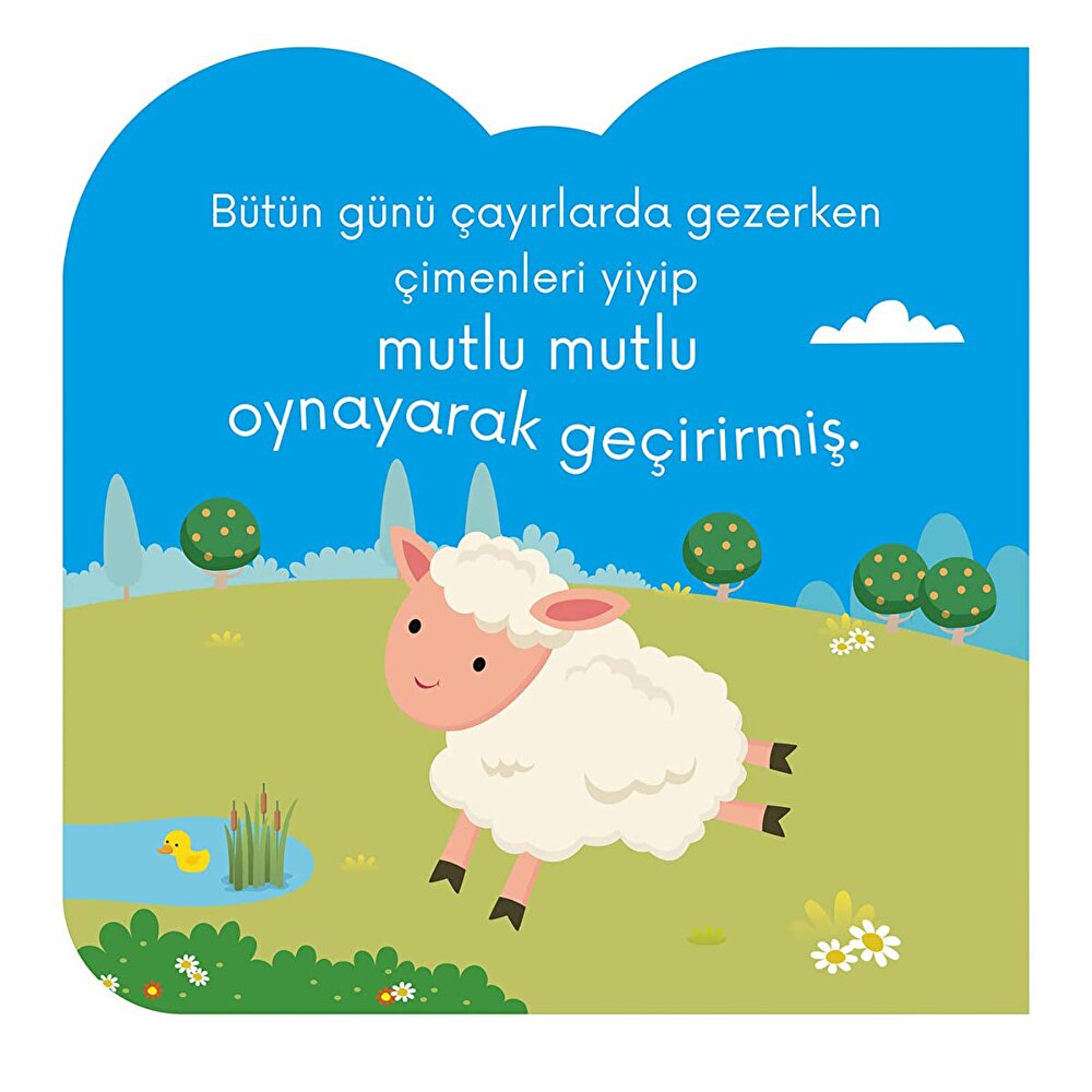 Eğlenceli Hayvanlar Serisi Küçük Kuzu Melo Bebek Masal Kitabı
