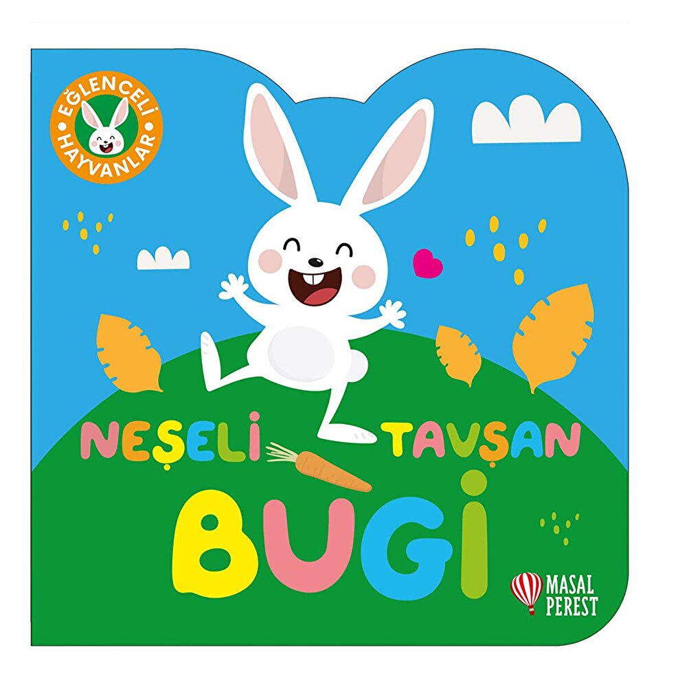 Eğlenceli Hayvanlar Serisi Küçük Neşeli Tavşan Bebek Masal Kitabı