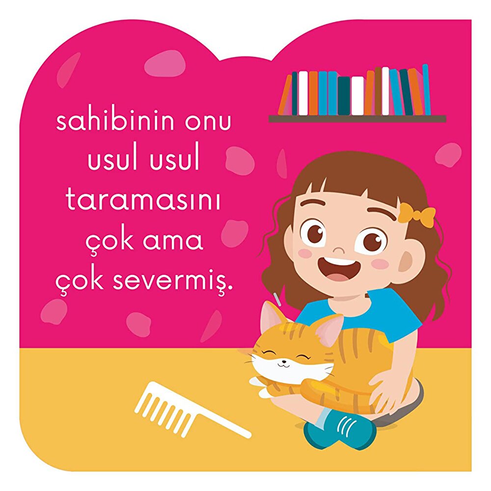 Eğlenceli Hayvanlar Serisi Tatlı Kedi Bebek Masal Kitabı