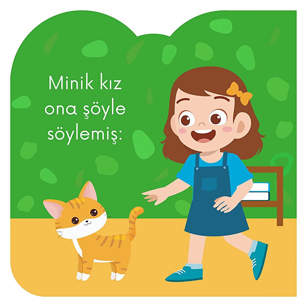 Eğlenceli Hayvanlar Serisi Tatlı Kedi Bebek Masal Kitabı