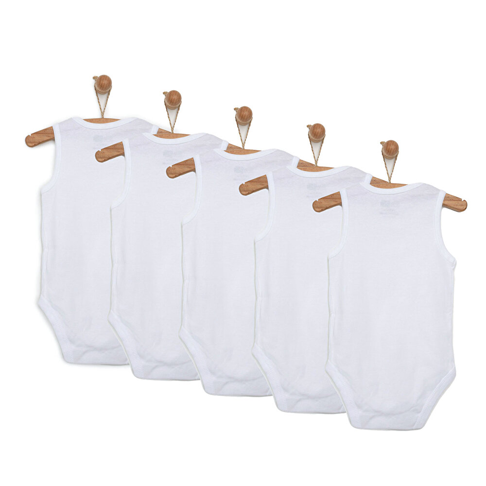 5li Beyaz Body Atlet Unisex