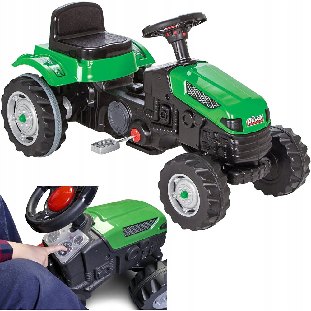 Pilsan Active Traktör Pedallı Araba Yeşil
