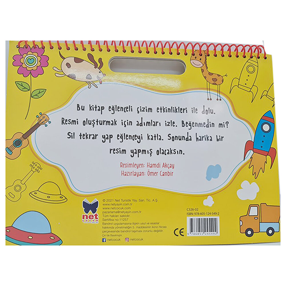 Adım Adım Resim Yapıyorum Eğitici Bebek Kitabı