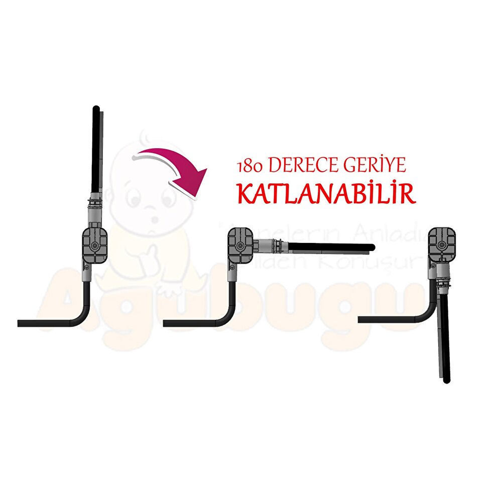Hayvan Desenli Katlanabilir Yatak Bariyeri 90 x 68 cm