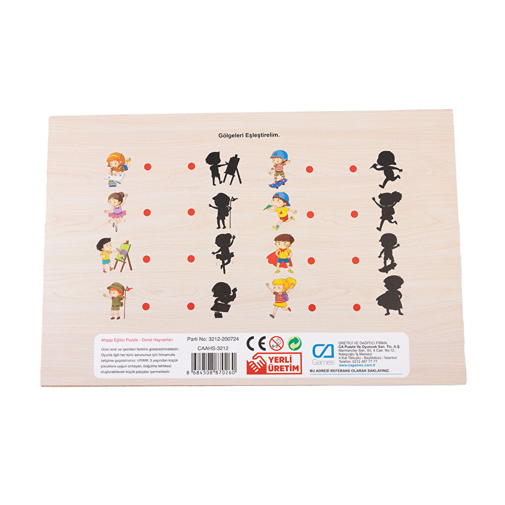 Ahşap Deniz Hayvanları Eğitici Set