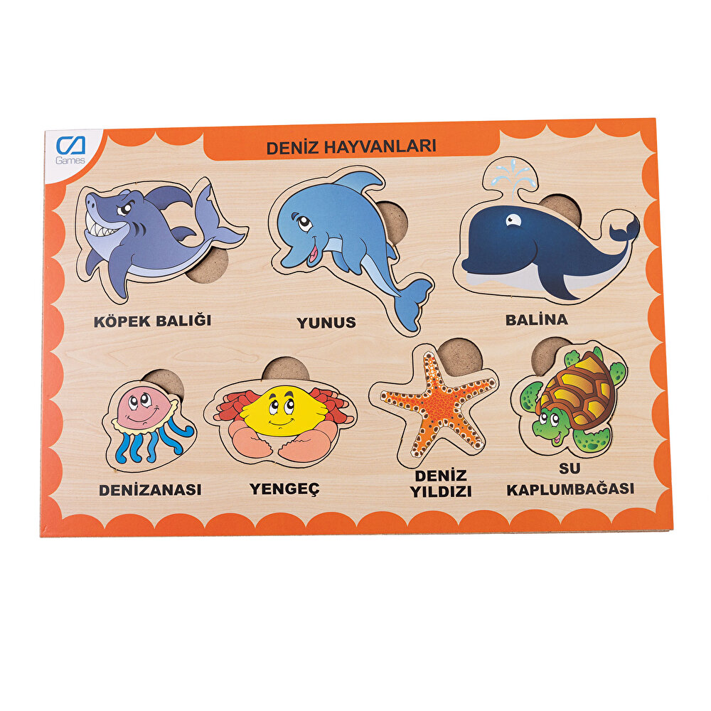Ahşap Deniz Hayvanları Eğitici Set