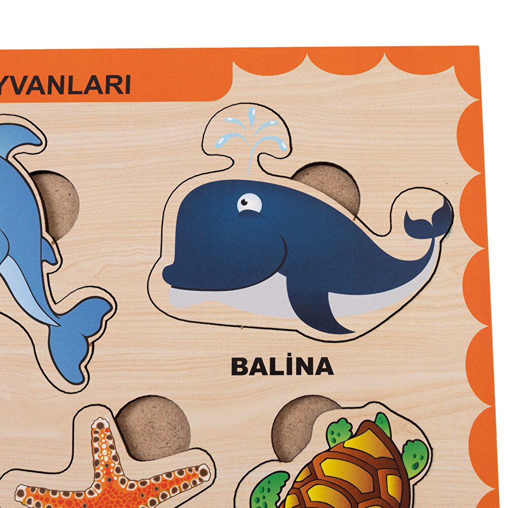 Ahşap Deniz Hayvanları Eğitici Set