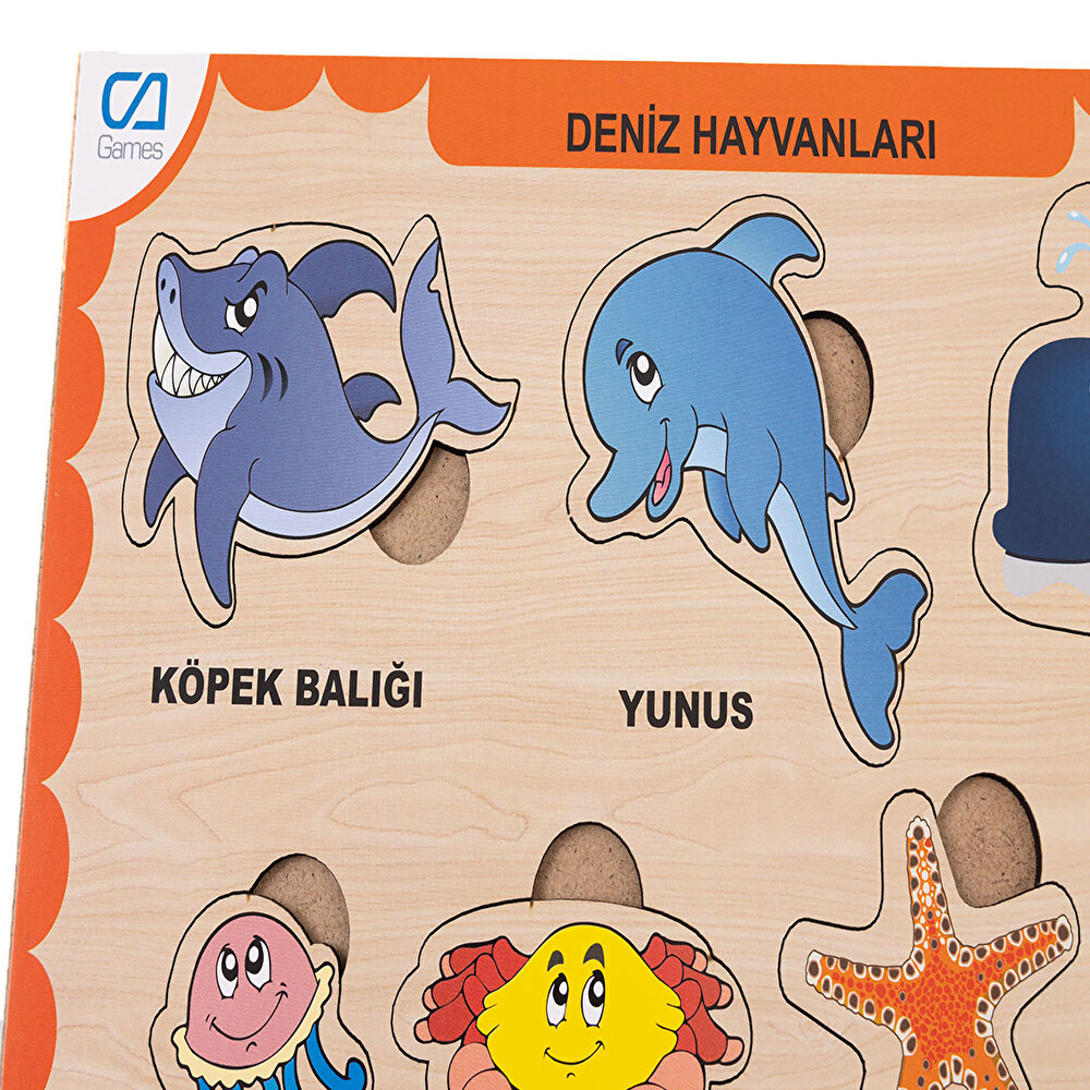 Ahşap Deniz Hayvanları Eğitici Set