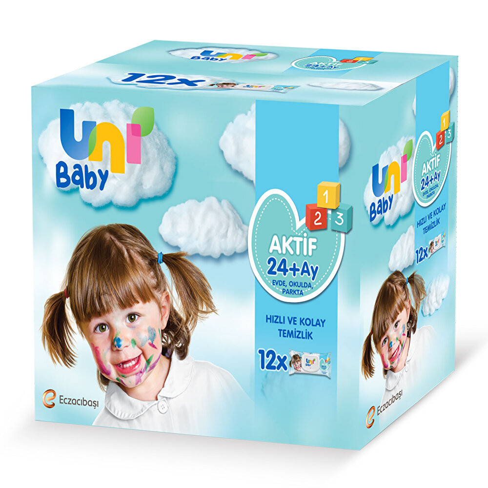 Aktif Bebek Islak Mendil 24+ Ay 12x52 Adet