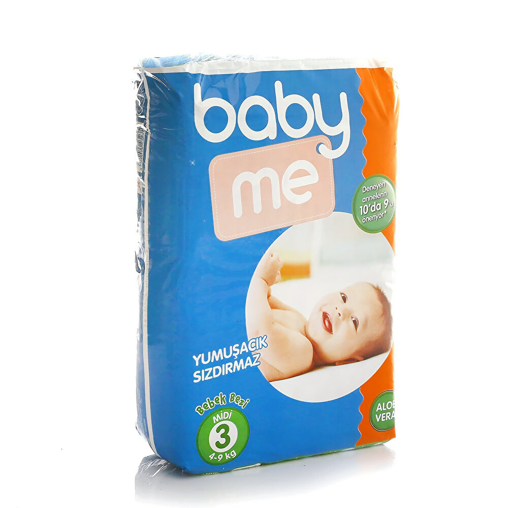 Aloe Vera Midi 3 Numara Bebek Bezi 4-9 kg 50 adet
