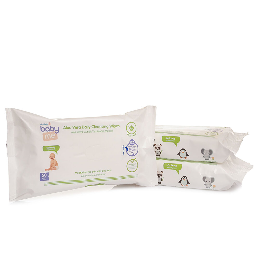 Aloeveralı Günlük Temizleme Mendili 3x50Adet