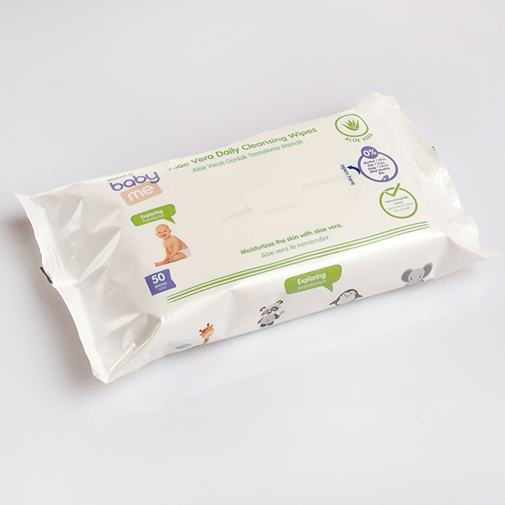 Aloeveralı Günlük Temizleme Mendili 3x50Adet