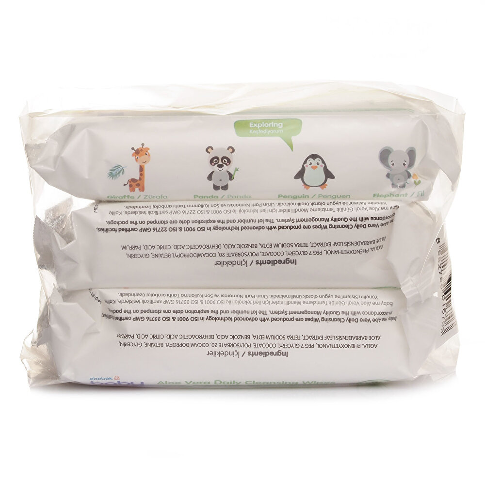 Aloeveralı Günlük Temizleme Mendili 3x50Adet