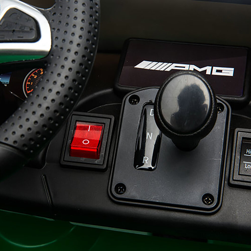 baby toys Mercedes AMG GTR  12 V Akülü Araba Uzaktan Kumandalı 4*2 Yeşil