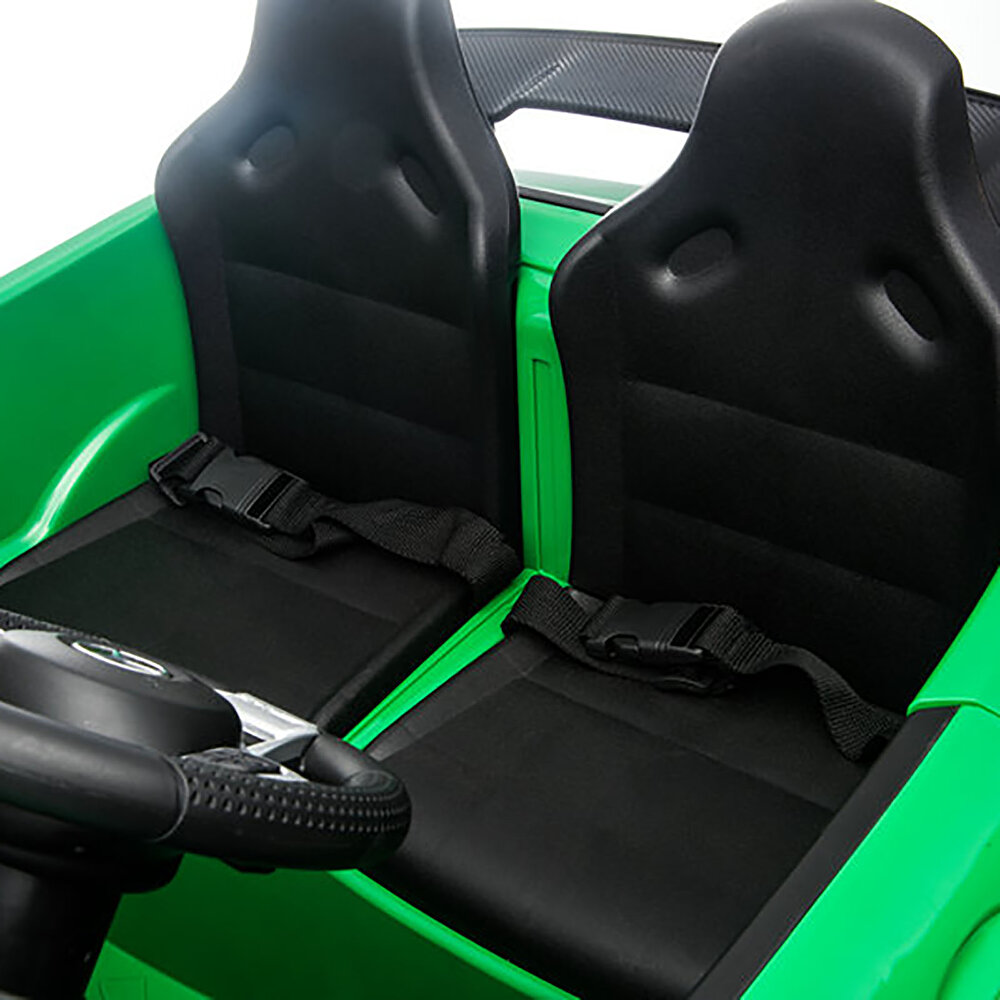 baby toys Mercedes AMG GTR  12 V Akülü Araba Uzaktan Kumandalı 4*2 Yeşil
