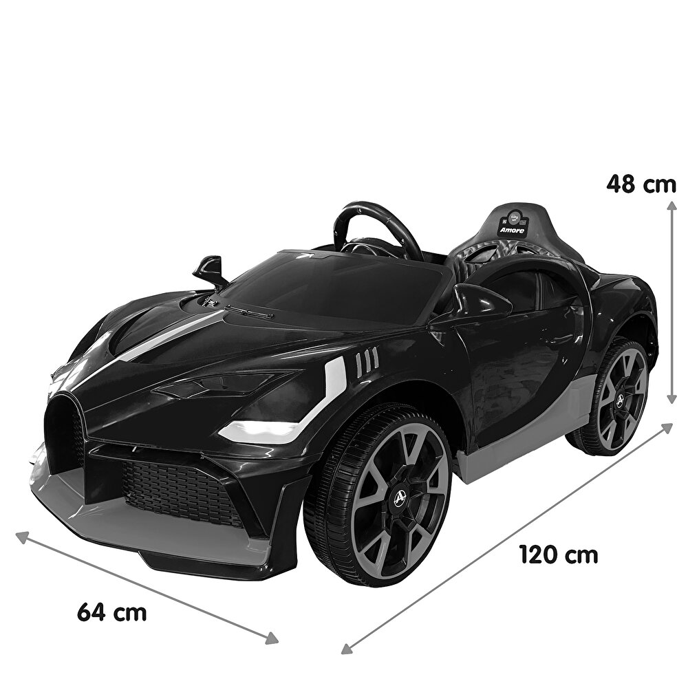 Amore 12 V Akülü Araba Uzaktan Kumandalı 4*2 Gri