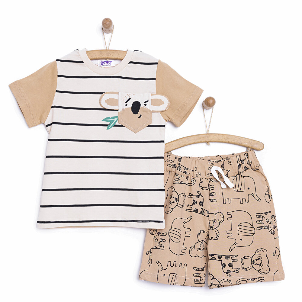Animals Tshirt-Şort Erkek Bebek