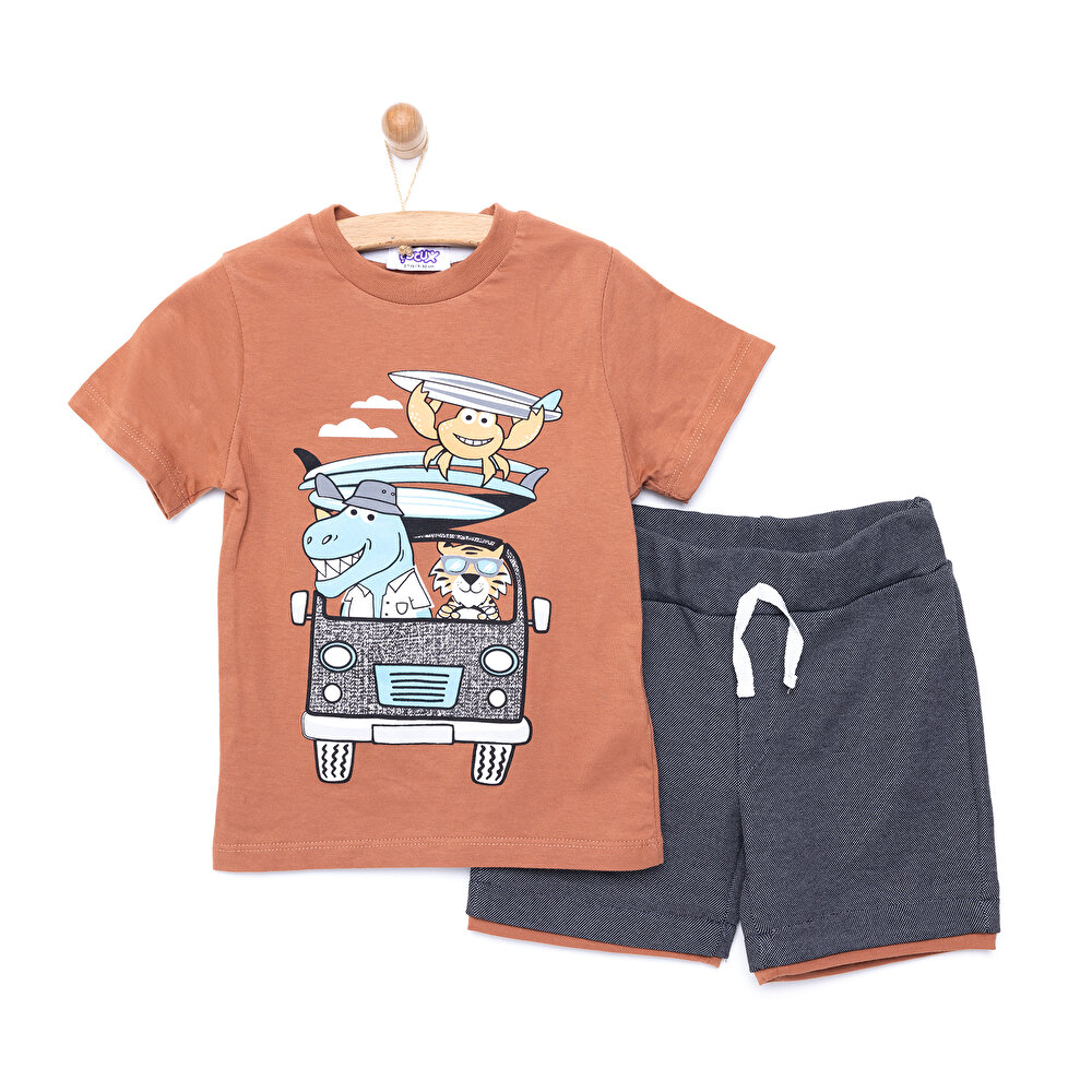Animals Tshirt-Şort Erkek Bebek
