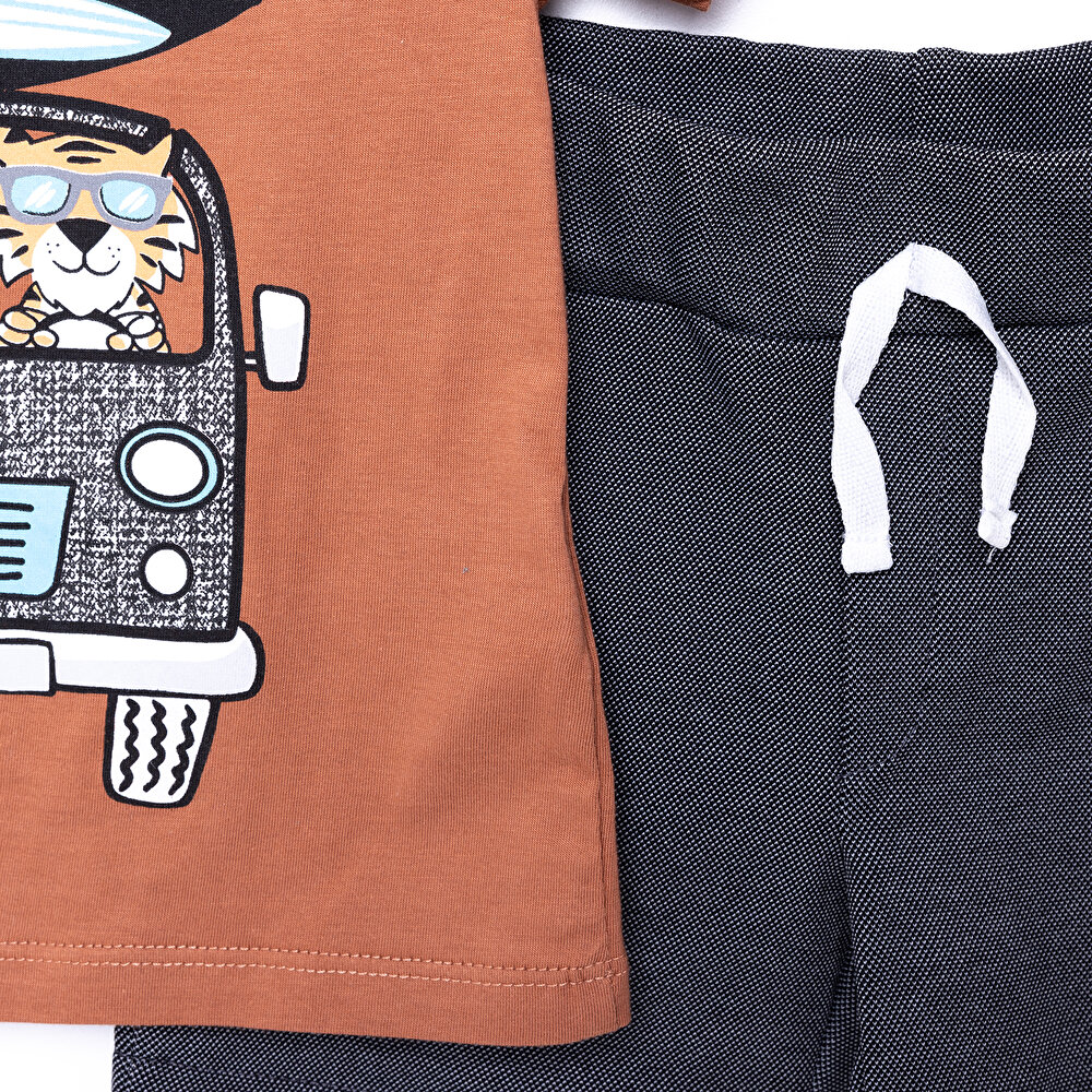 Animals Tshirt-Şort Erkek Bebek