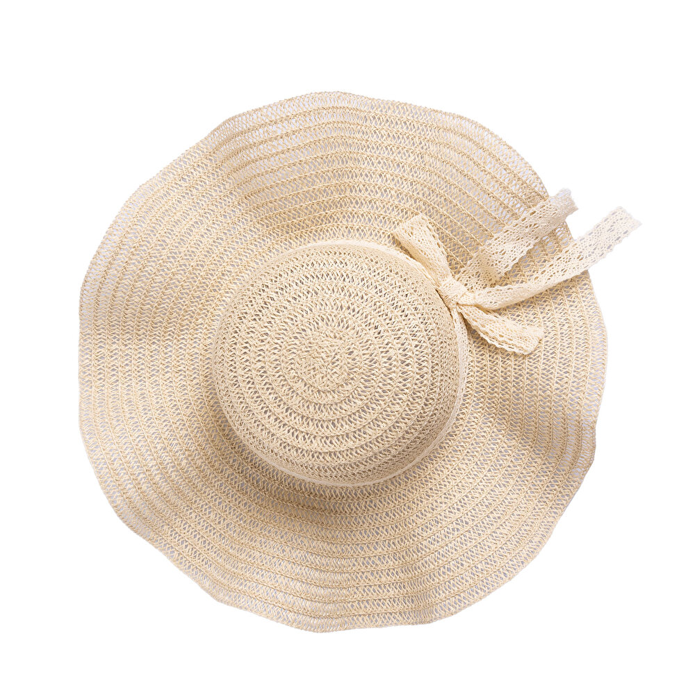 Anne Kurdeleli Hasır Şapka