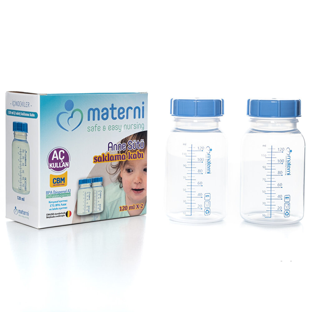 Anne Sütü Saklama Kabı 120 ml 2li