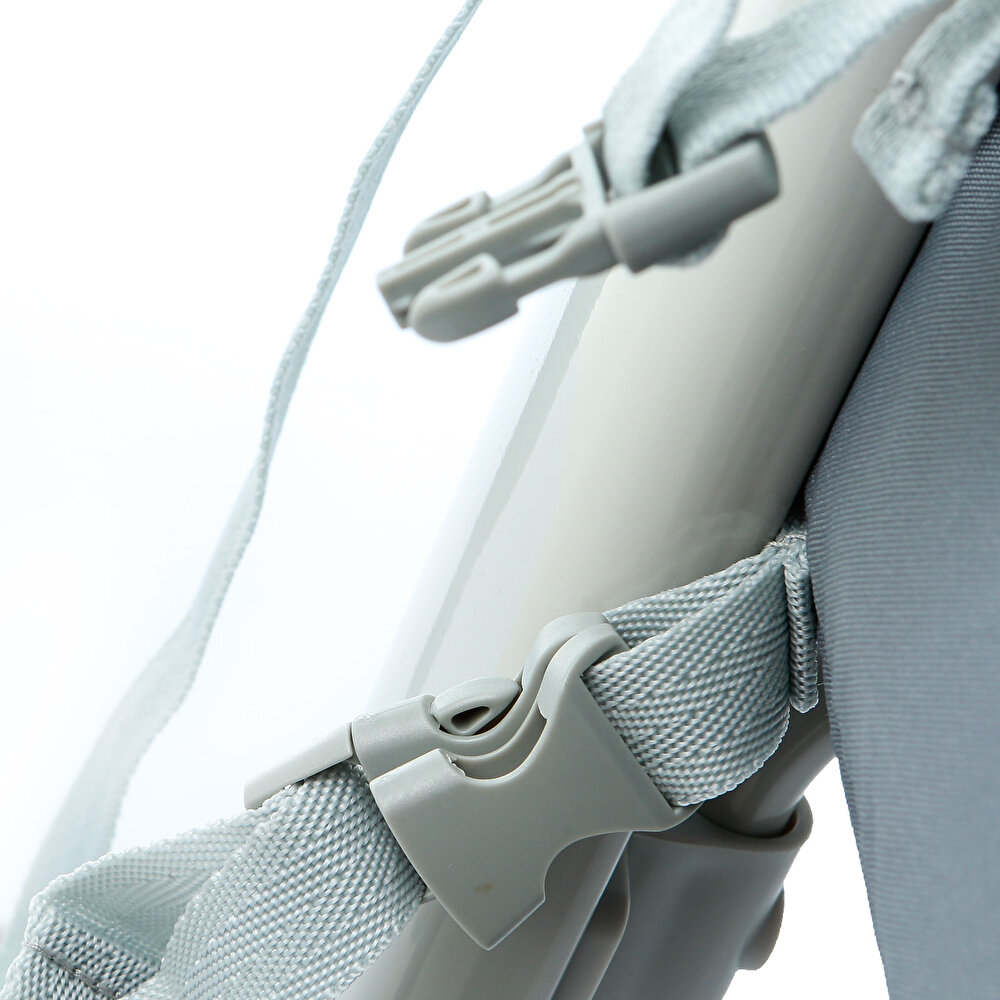 Anne Yanı Asansörlü ve Sallanabilir Bebek Beşiği Gri