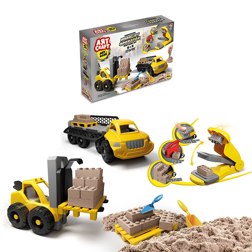Dede Art Craft Forklift Operatör Kum Seti +3 Yaş