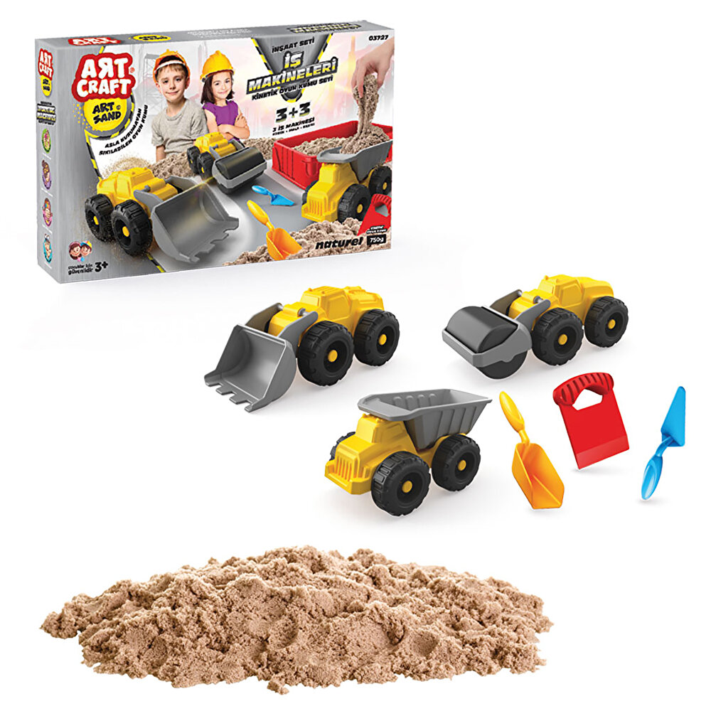 Dede Art Craft İş Makineleri Kinetik Oyun Kumu Seti +3 Yaş